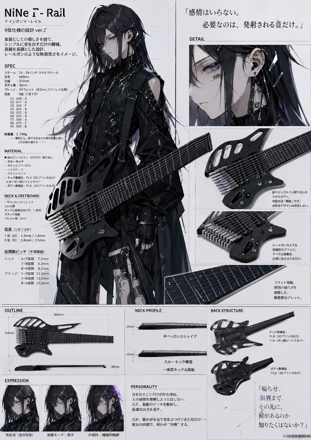 マイギター擬人化